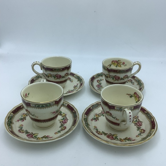 Vintage Grindley England Demitasse Coffee Set - Picture 13 of 16